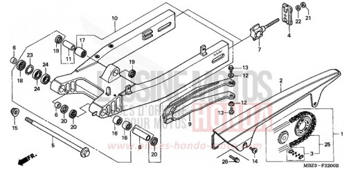 BRAS OSCILLANT CB600FX de 1999